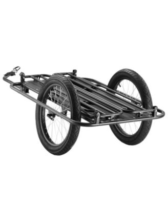 Bike Cargo Trailer, 275 lbs Carbon Steel Frame, 20" Wheels, Quick Hitch, Foldable Cart Fits Most Bikes