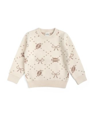 Baby Girls Football Trellis Sweater
