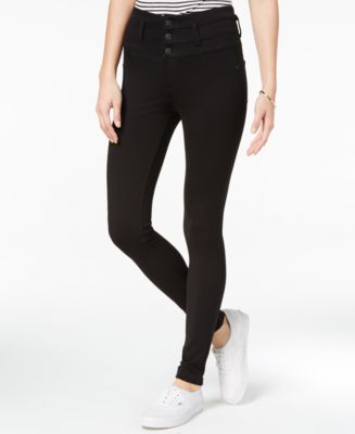 Celebrity pink black deals coated skinny jeans