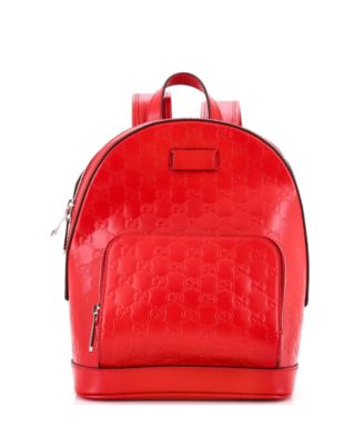 Small Signature Pocket Backpack Guccissima Leather