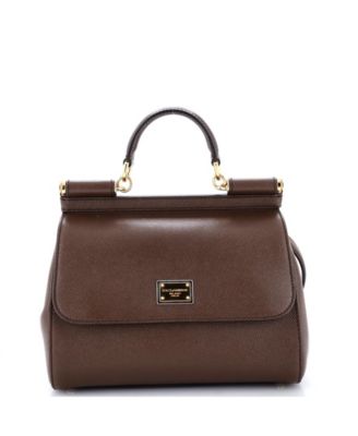 Pre-Owned Dolce and Gabbana Medium Miss Sicily Bag Leather