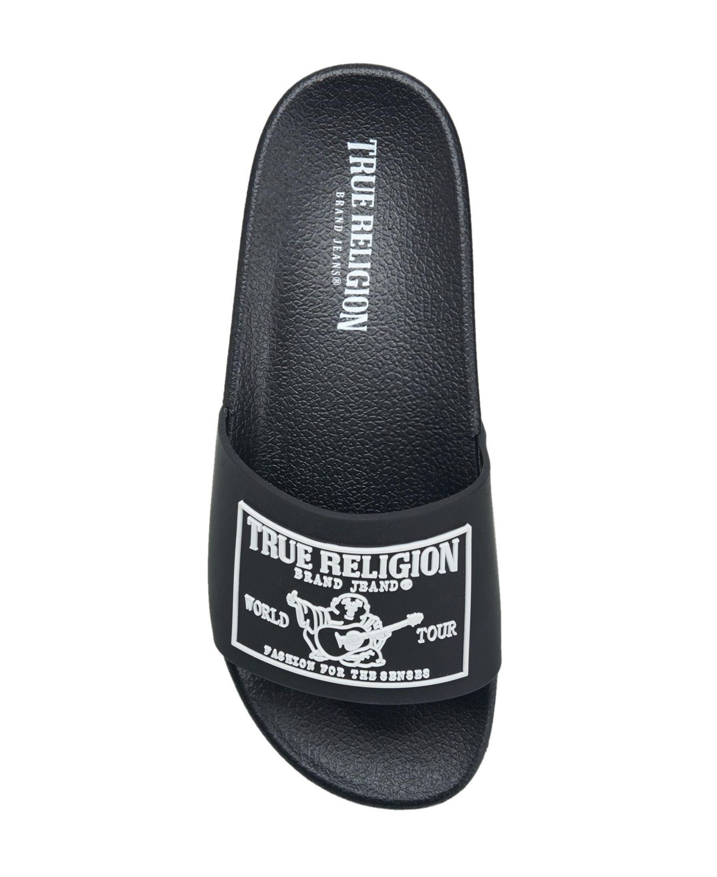 Сандалии True Religion Kendrick Wording Slide для мальчиков, цвет: Чёрный — фото 5