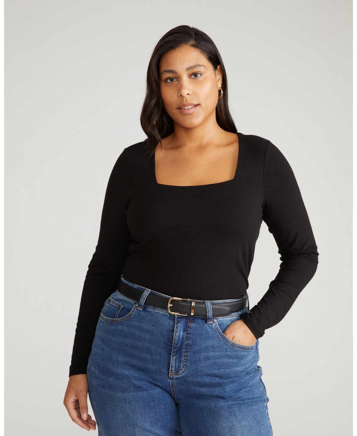 Universal Standard Plus Agatha Liquid Jersey Top
