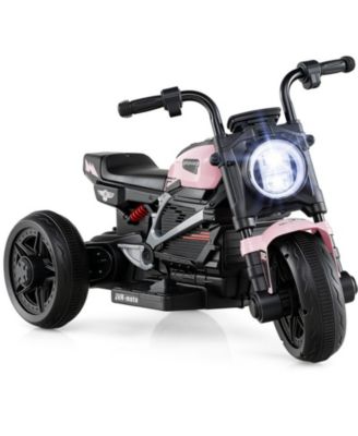 Kids Electric 3-Wheel Motorcycle with Rechargeable Battery and LED Headlight, Ages 3-5