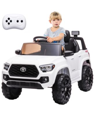 Toyota Tacoma 12V Kids Electric Ride-On Truck - Remote Control, Season Suspension, Safety Belt, LED Headlights, Battery Powered Car