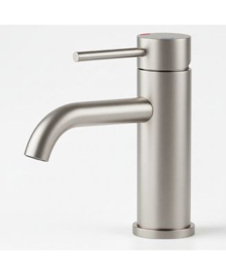 Single Handle Bathroom Faucet Lavatory Faucet Stainless Steel Single Hole Brushed Nickel