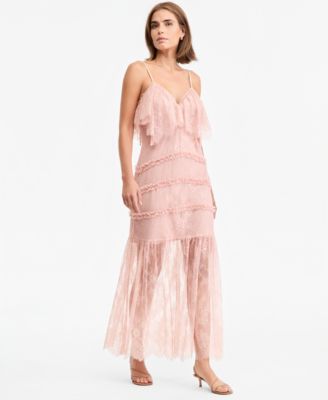 Women's V-Neck Lace Slip Dress