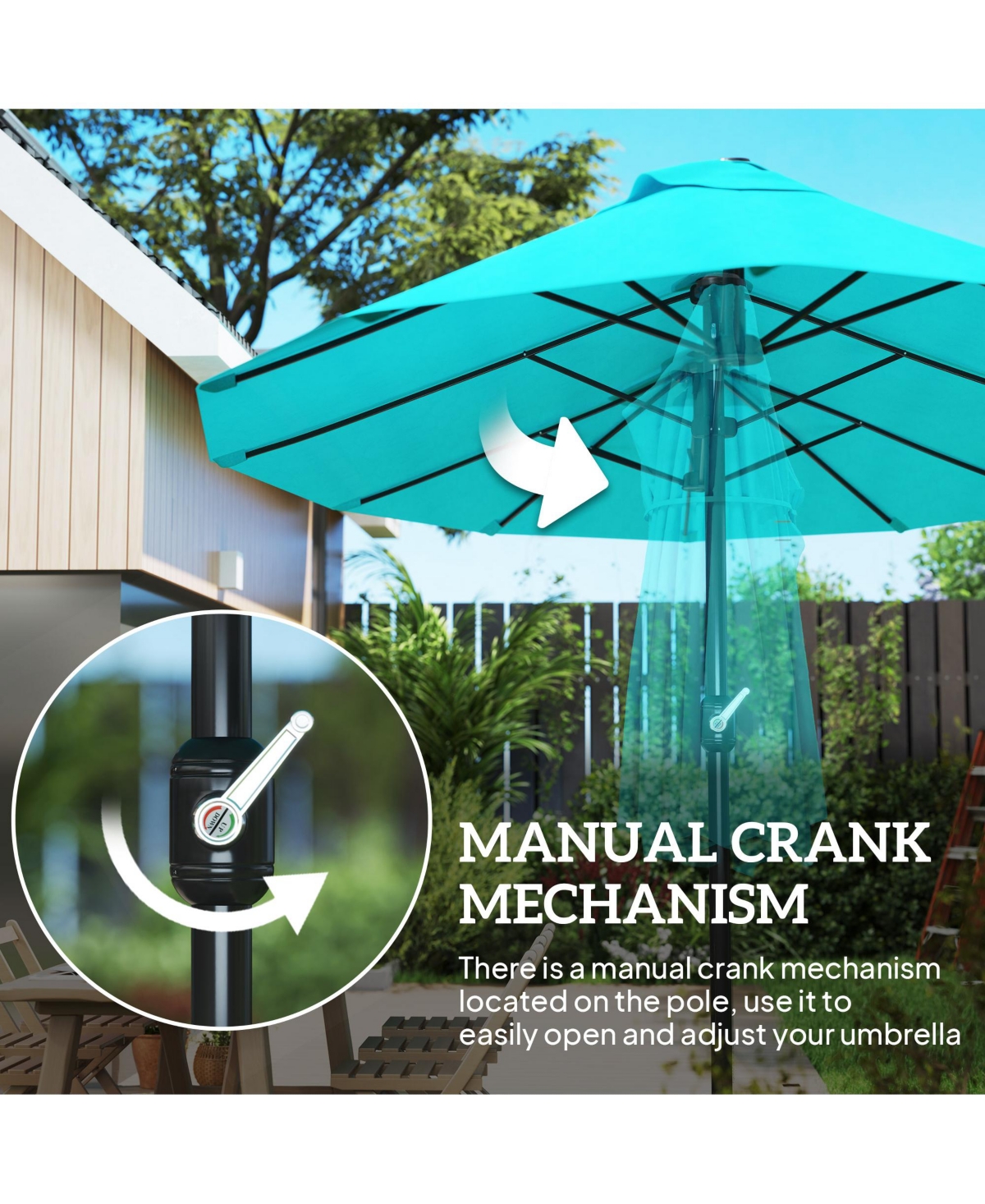 Outsunny Extra Large 15feet Patio Umbrella