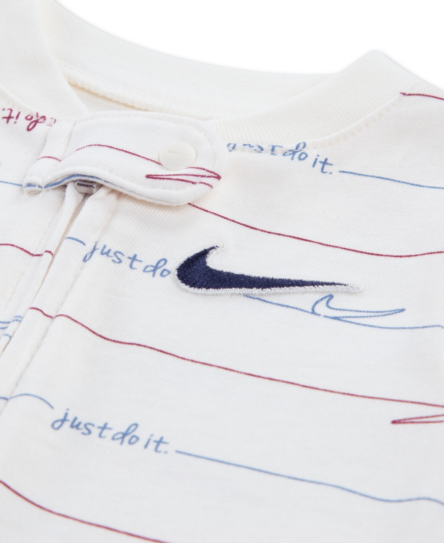 Детский комбинезон с ножками Nike Readyset Grow с длинным рукавом, для мальчика, цвет: Бледная слоновая кость — фото 4