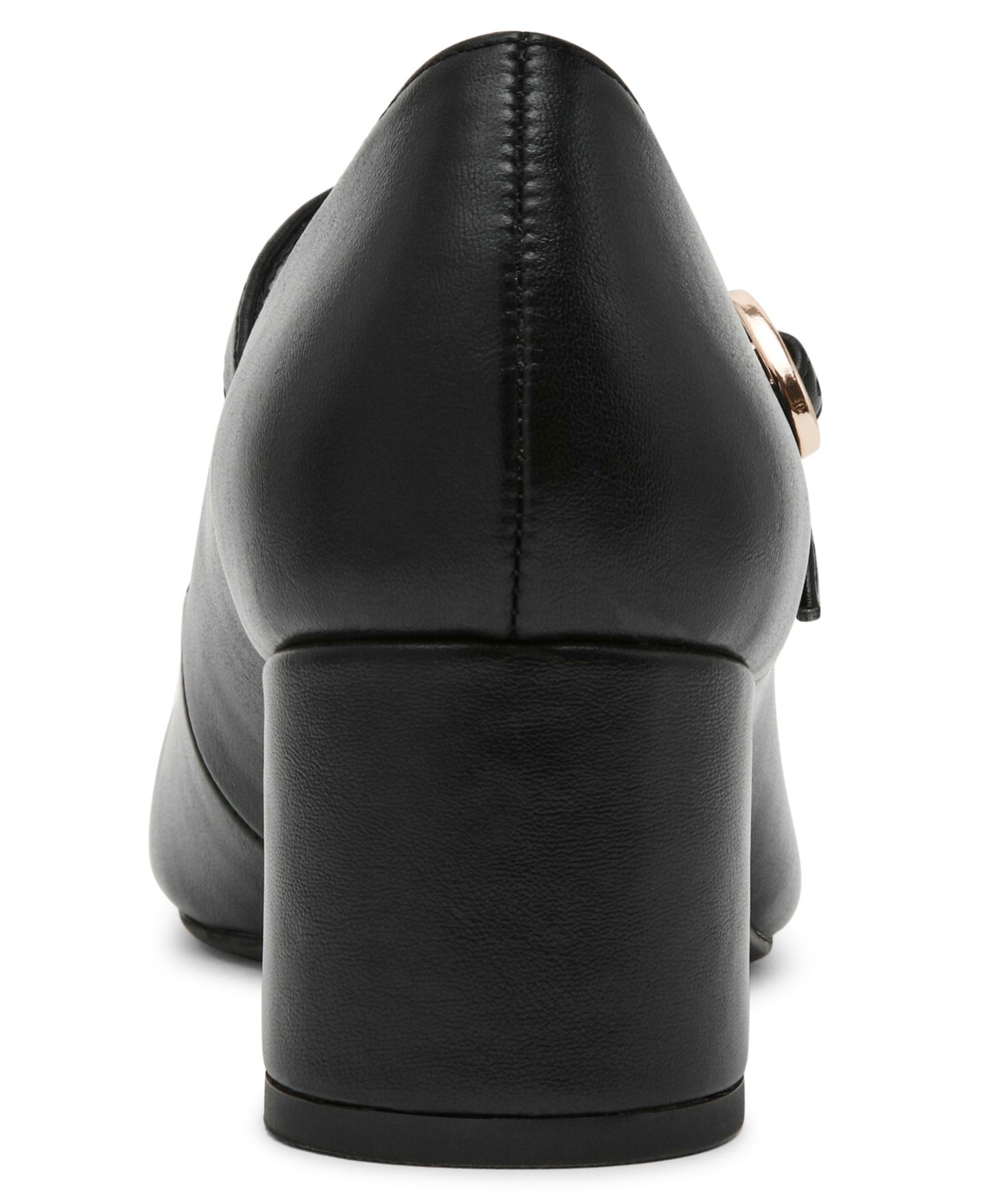 Женские туфли Anne Klein Remie Mary Jane Block Heel, цвет: Чёрный гладкий — фото 3