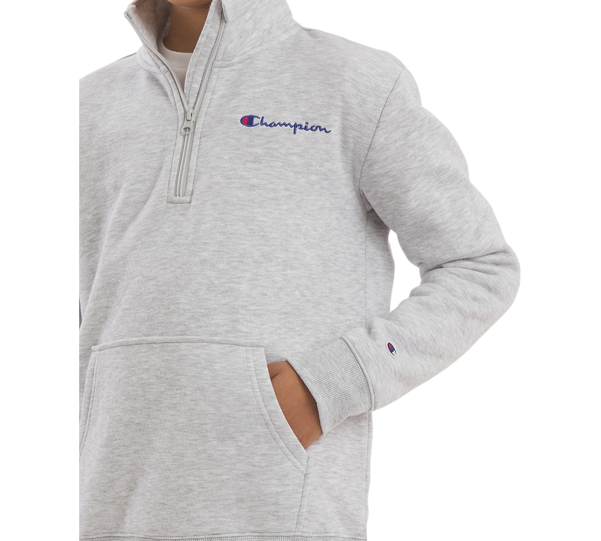 Champion Boys' 8-20 Quarter-Zip Logo Sweatshirt