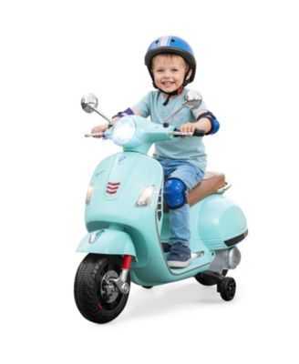 12V Kids Electric Motorcycle With Music and Training Wheels Ages 3-6