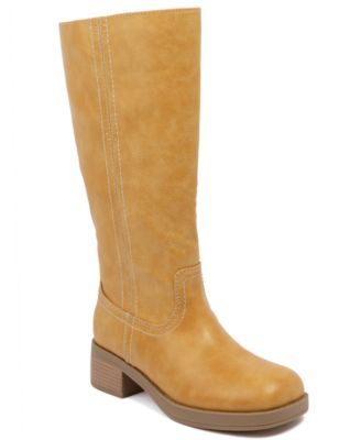 Women's Hayzel Mid Shaft Moto Stacked-Heel Booties