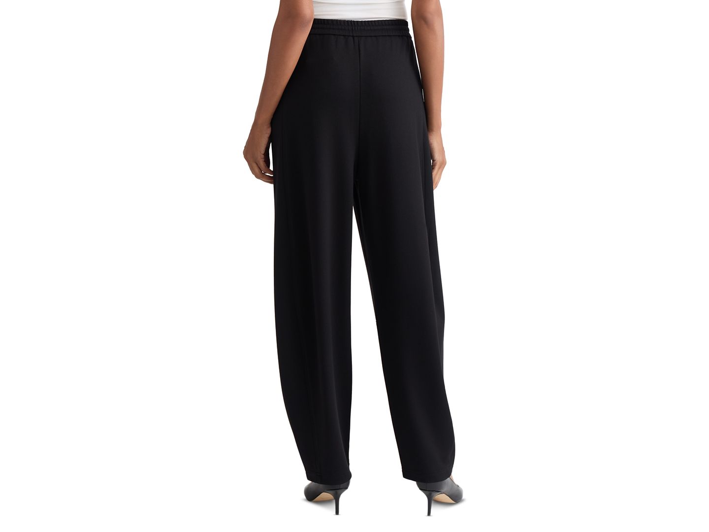 Женские брюки Jones New York Pull-On Barrel-Leg Mid-Rise, цвет: Чёрный — фото 3
