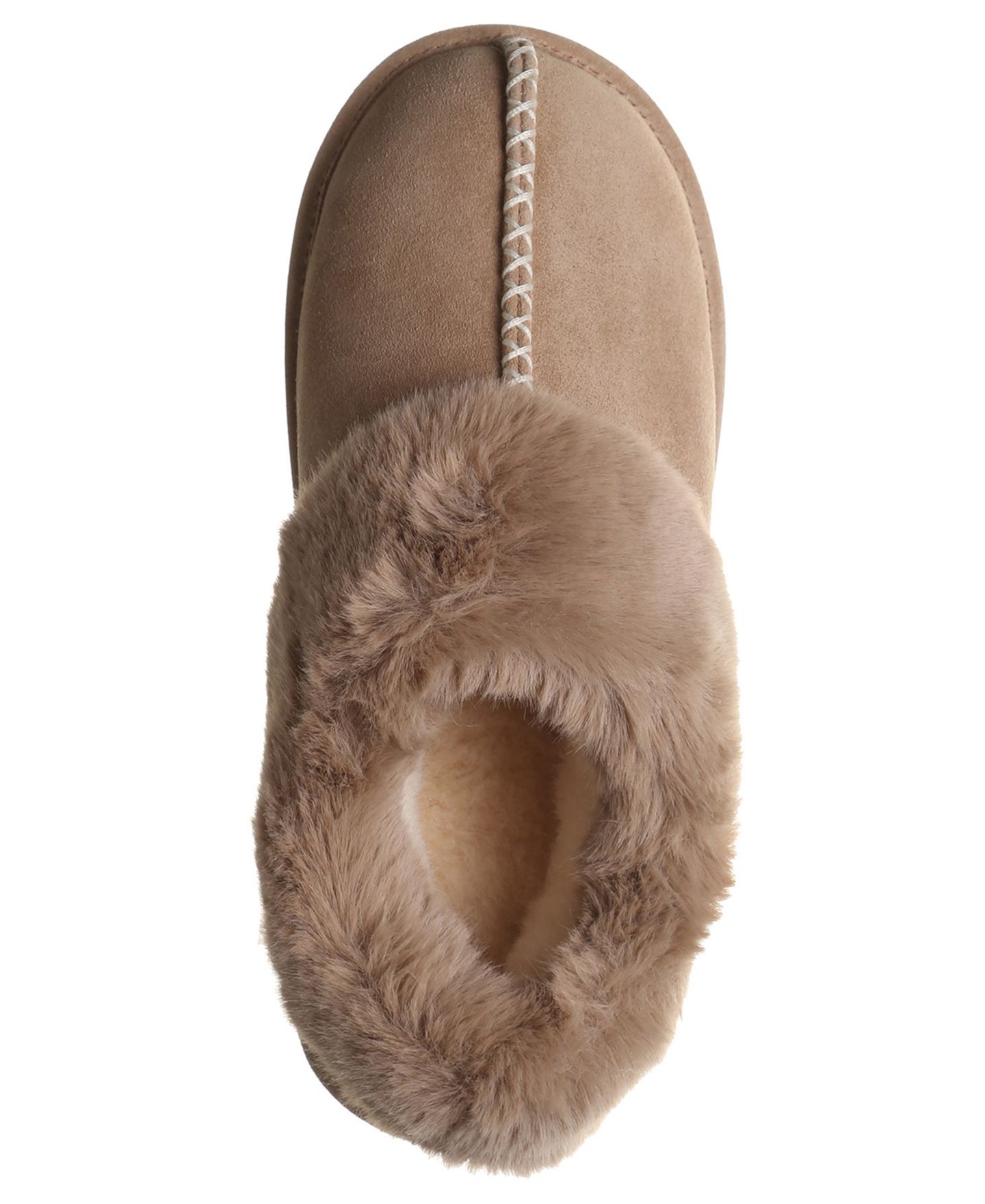 Женские тапочки Bearpaw Bella Suede Slip-On Slippers, цвет: Берёзовый — фото 4