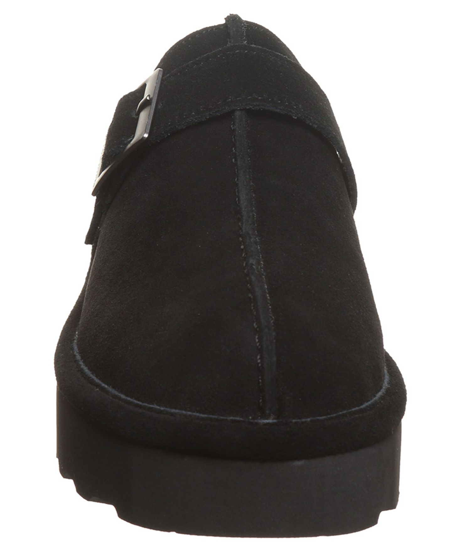 Женские сабо BEARPAW Moxie Platform Suede Slip-On, цвет: Чёрный — фото 6