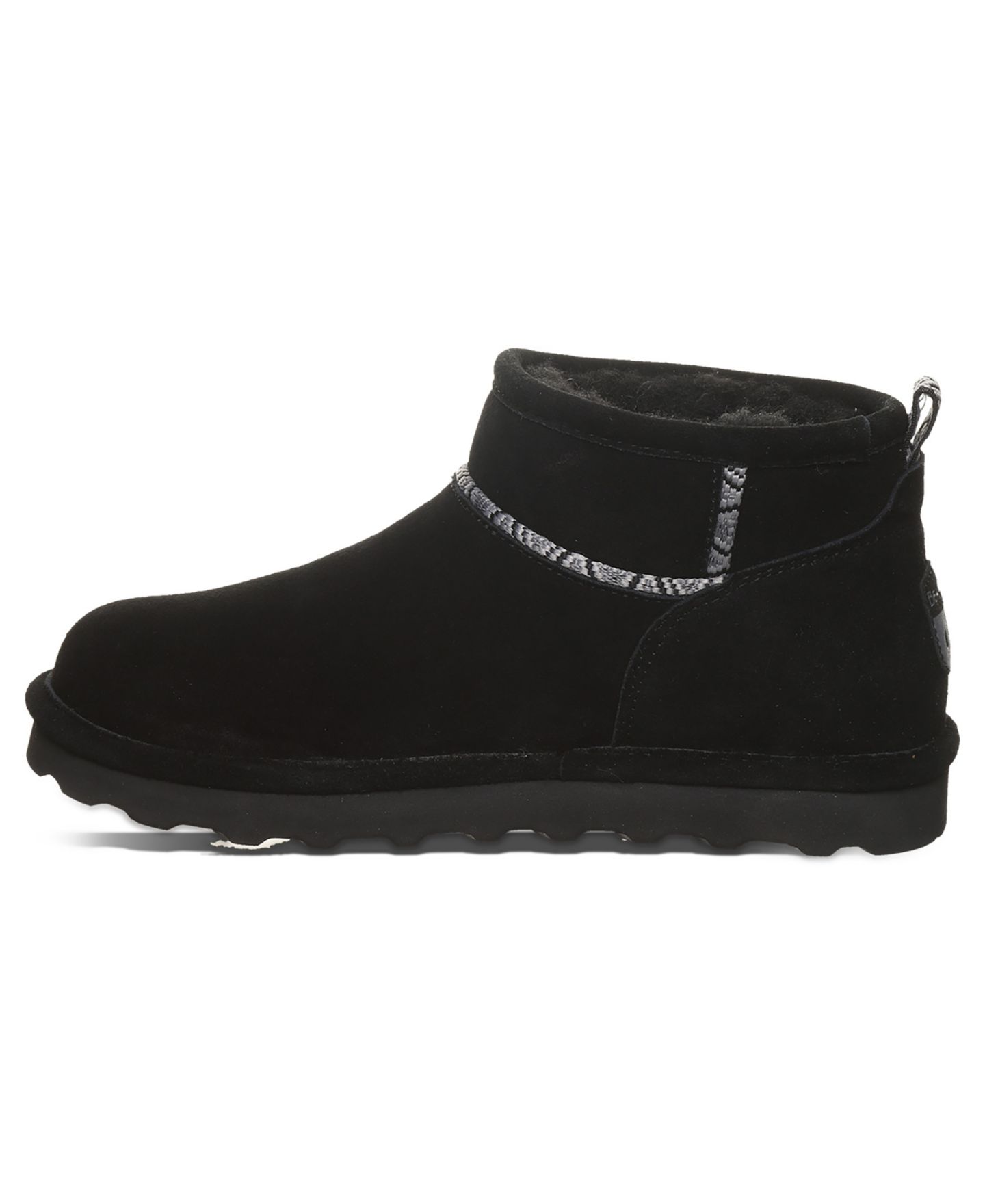 Женские ботинки BEARPAW Akira Webbing Tape Seam Pull-On Ankle Booties, цвет: Чёрный — фото 7