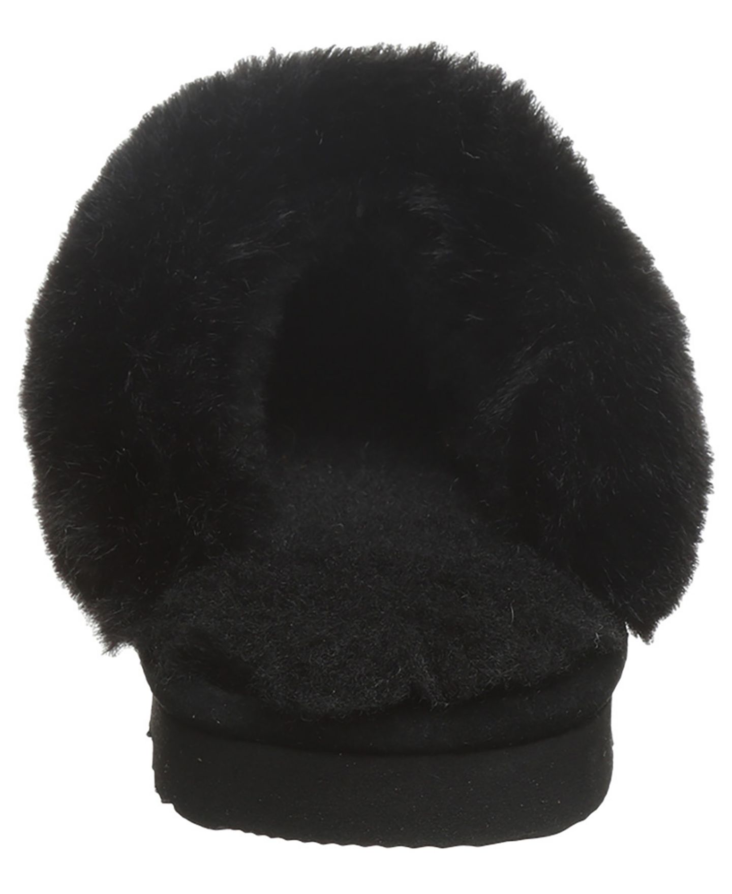 Женские тапочки BEARPAW Rumie Cable Knit Slip-On Slippers, цвет: Чёрный — фото 3