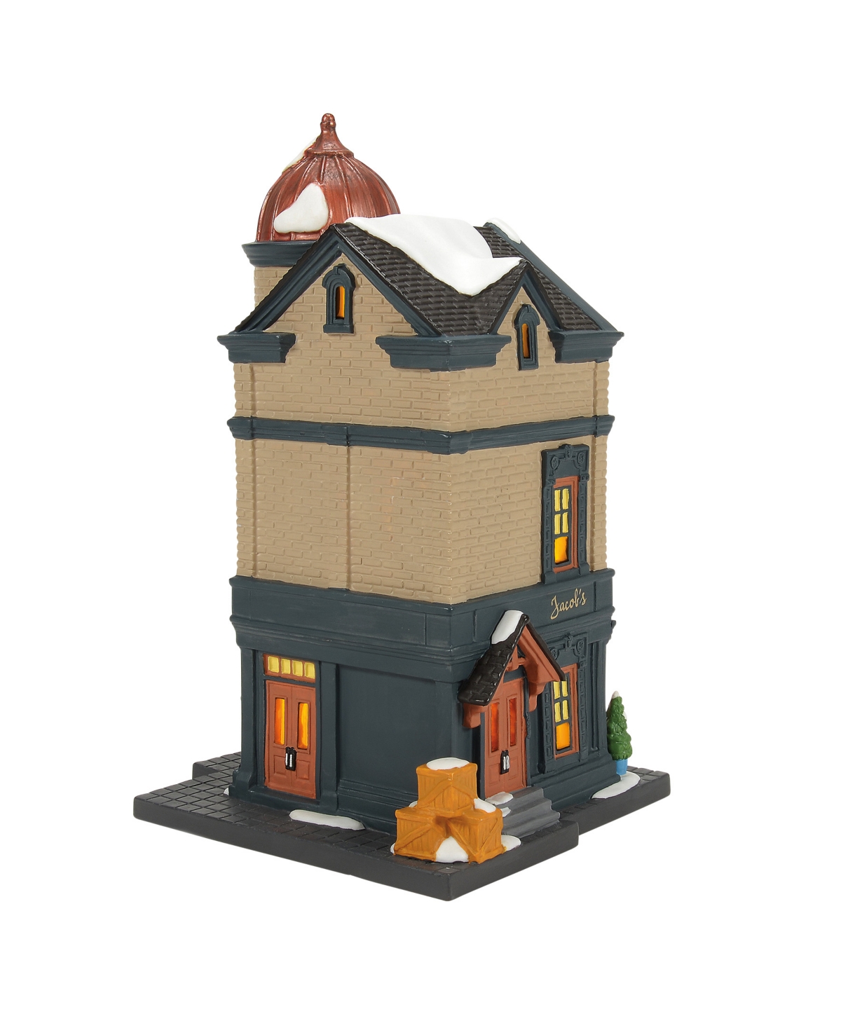 Department 56 Christmas in the City Jacob's Bagels Light-Up House Figurine