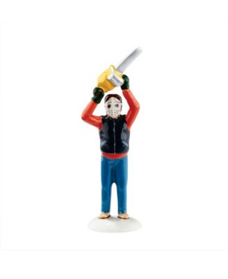 Snow Village Clark Trims The Tree Figurine