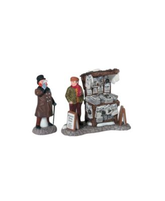 Dickens Village London Newspaper Stand 2-Pc. Figurine