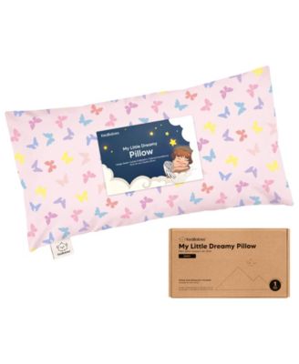 Buddy Toddler Pillow with Pillowcase, 10X18 Soft Cotton Toddler Pillows for Sleeping, Kids Pillow