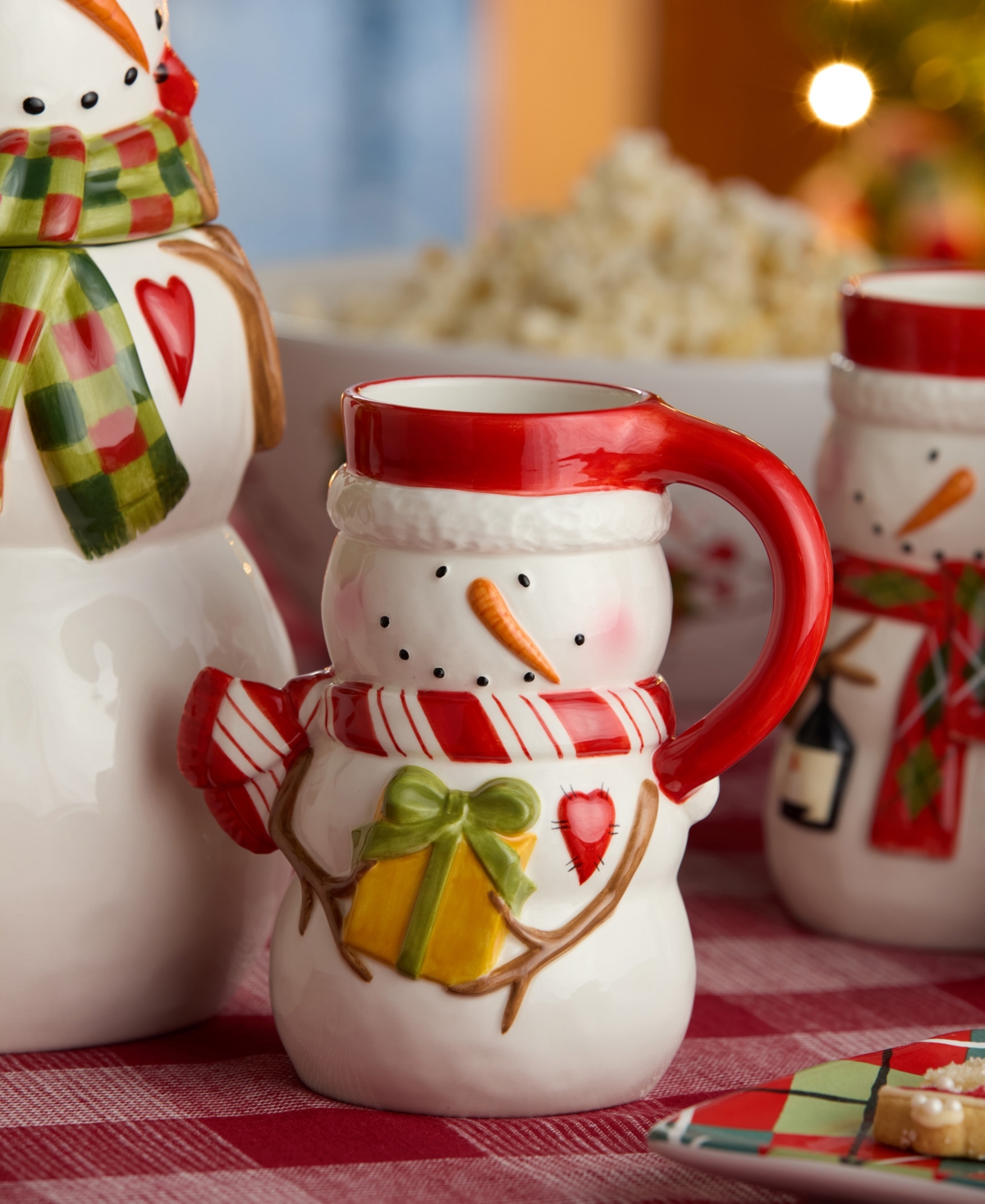 Certified International Snowman Delight Mugs, Set of 4