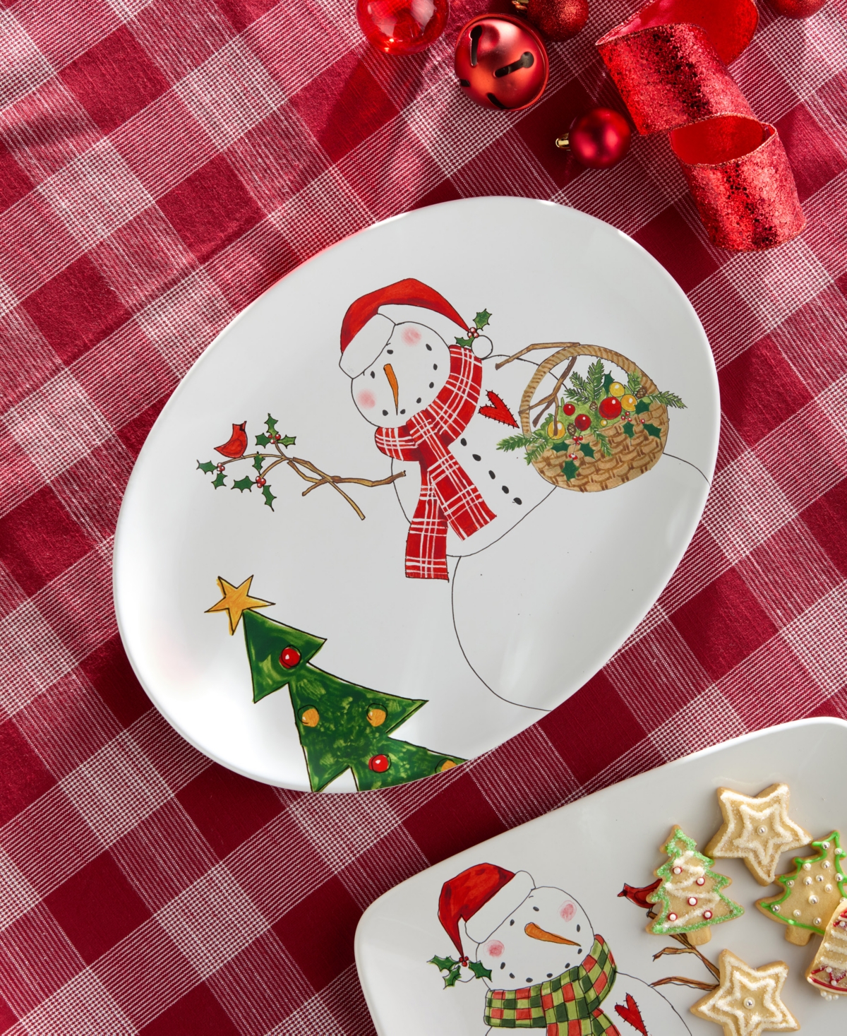 Certified International Snowman Delight Oval Platter