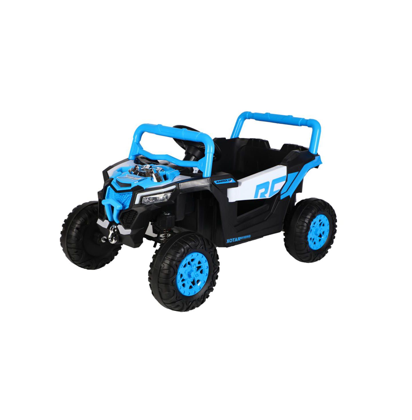 Детская игрушка YOBTOP Kids Electric Ride-On Car with 12V Battery, Remote Control & Swing Function, Seats Two, Ages 3+, цвет: Синий — фото 1