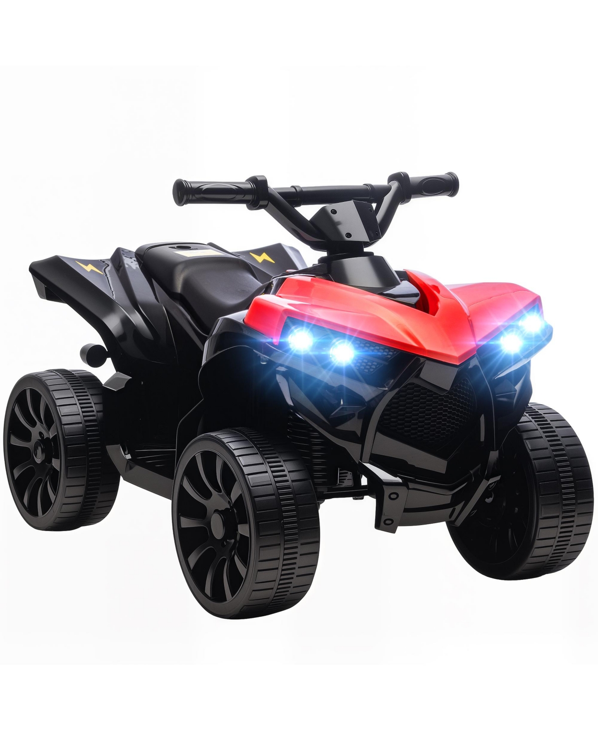 Qaba Kids Atv 4 Wheeler 27.6"L x 16.5"W x 17.7"H 6V Electric Ride-On Atv, 55 lbs. Capacity, Ages 18-56 Months