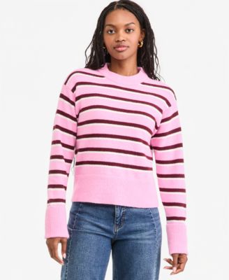 Women's Crewneck Cuff Sleeve Pullover Sweater
