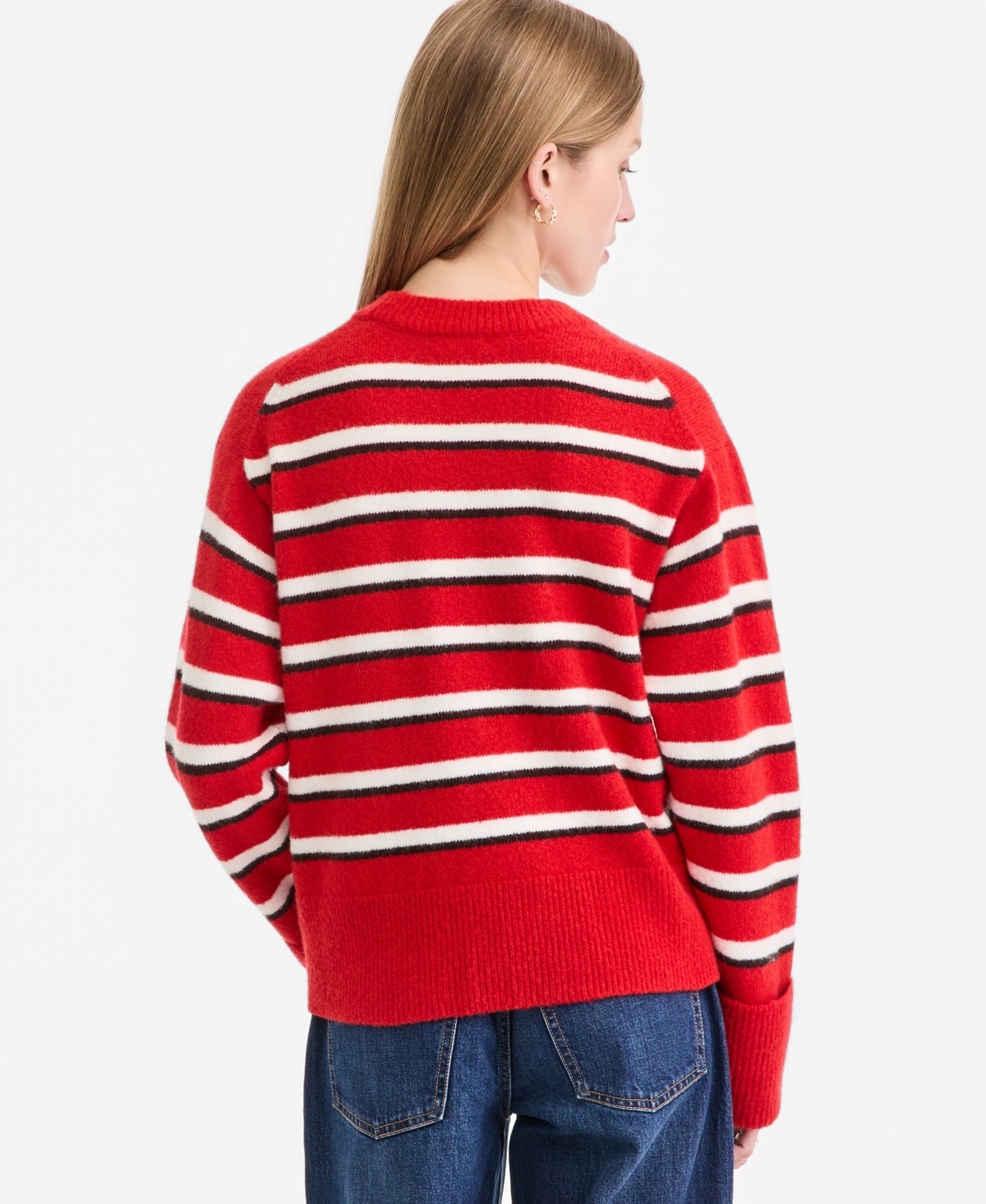 On 34th Women's Crewneck Cuff Sleeve Pullover Sweater, Macy's Exclusive