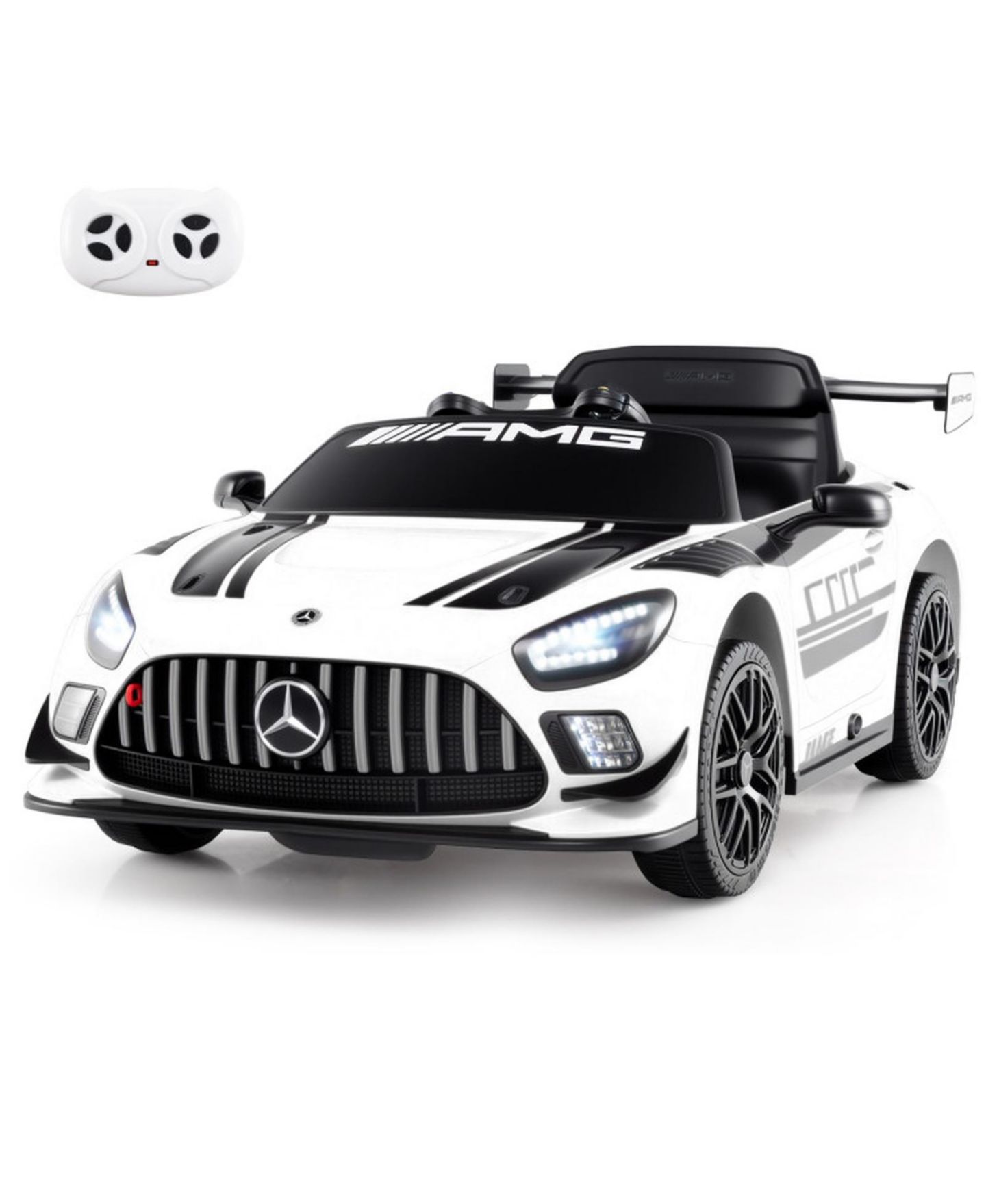 Детская игрушка HONGGE 12V Sports Car Remote Control with Adjustable Speed Ride-On, Ages 3-7, цвет: Белый — фото 11