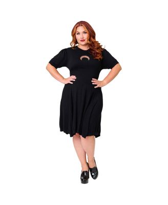 Women's Heart Cutout Flare Dress