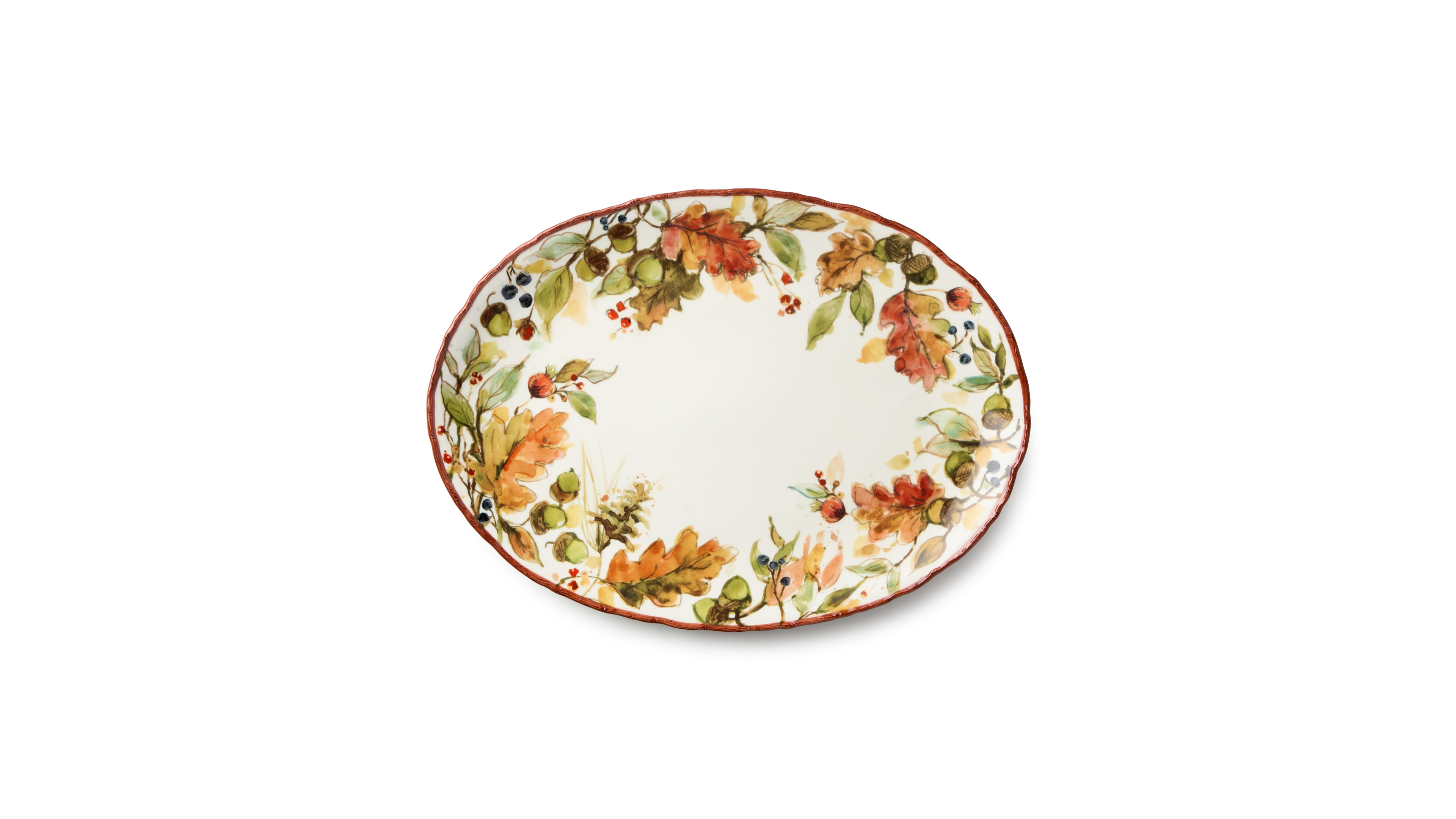 Certified International Autumn Meadows Oval Platter