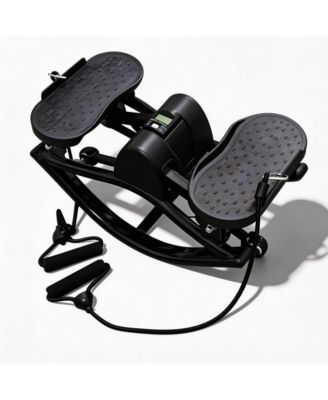 Mini Stair Stepper with LED Display, Compact Low-Noise Hydraulic Climbing Exercise Machine for Home Fitness