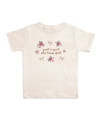 Little Girls Just A Fall Girl Short Sleeve T-Shirt