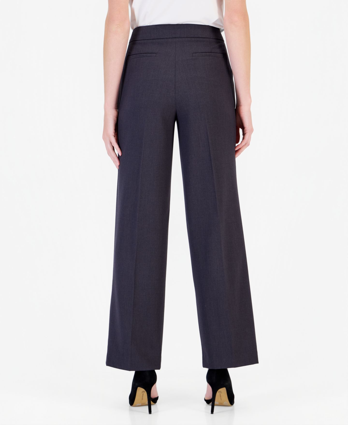 Женские брюки Jones New York High-Rise Trousers, цвет: Тёмный графитовый — фото 4