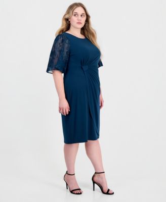 knee length plus size formal dress Sheath Dresses classy plus size wedding guest dresses
