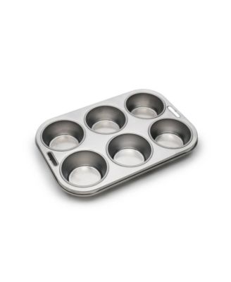 Stainless Steel 6-Cup Muffin Pan