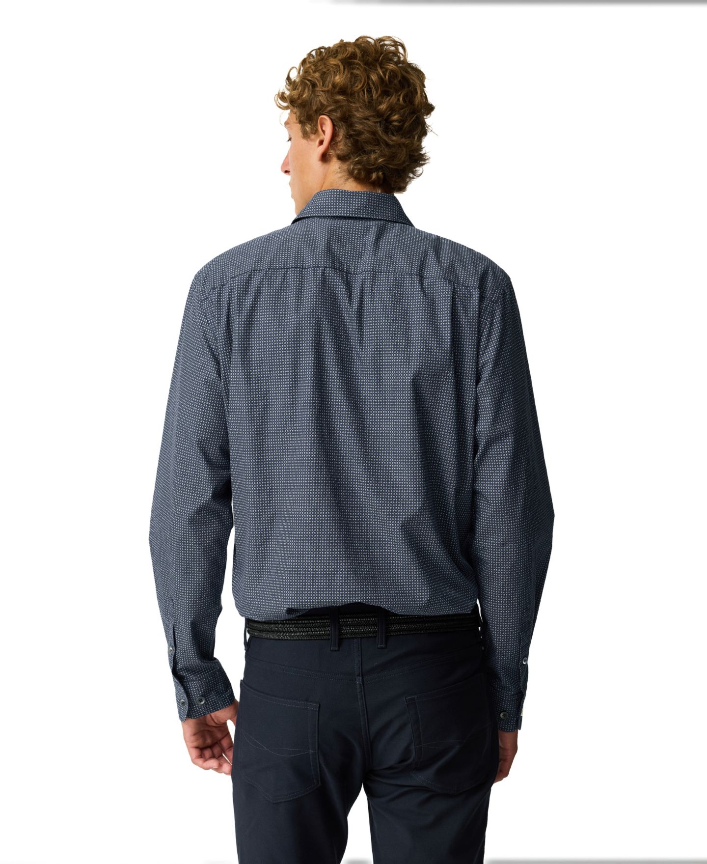 Мужская рубашка Rodd & Gunn Masson Creek Cotton, цвет: Чернильный — фото 5