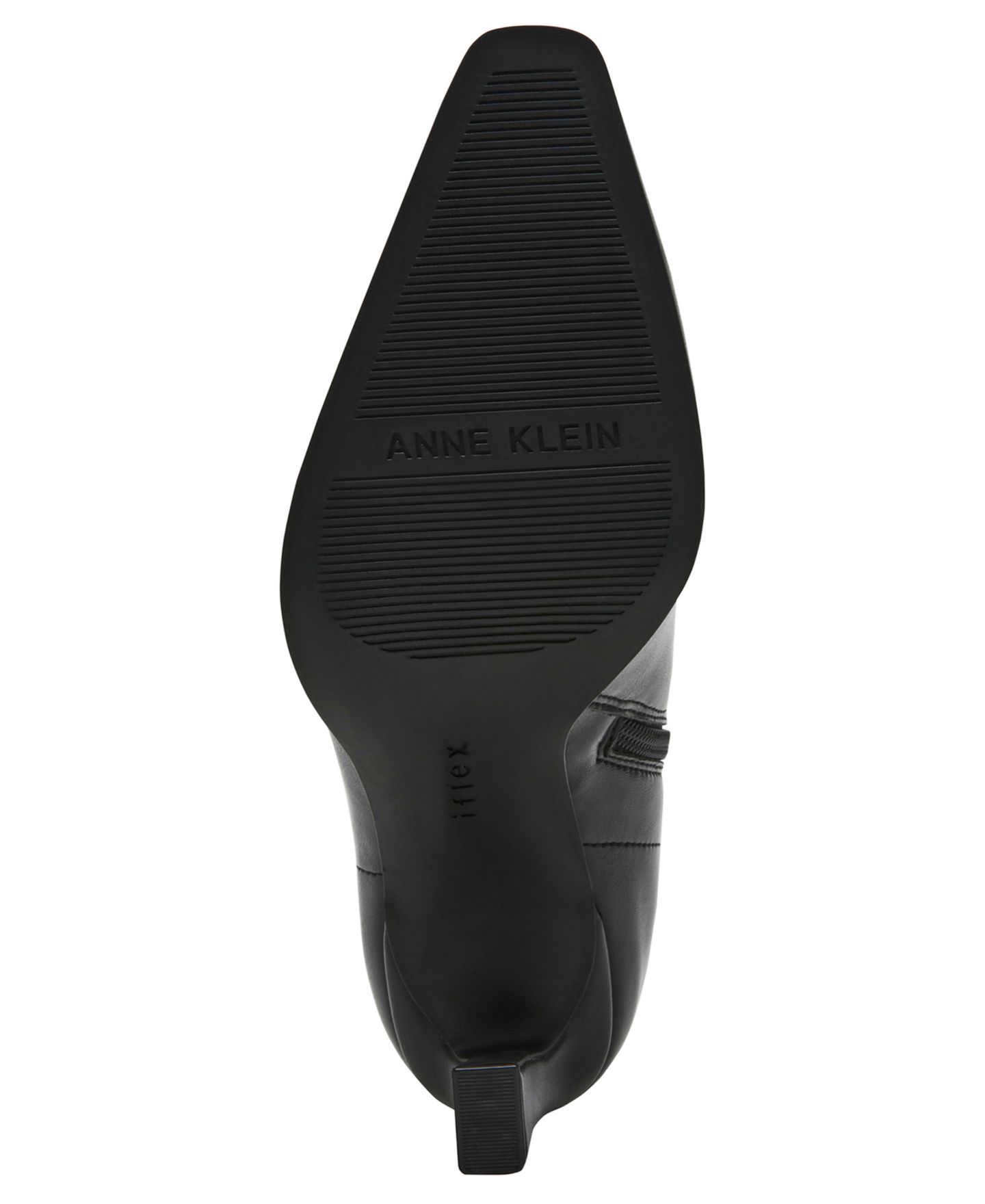 Женские ботинки Anne Klein Crush Zipper Dress Booties, цвет: Чёрный гладкий — фото 5