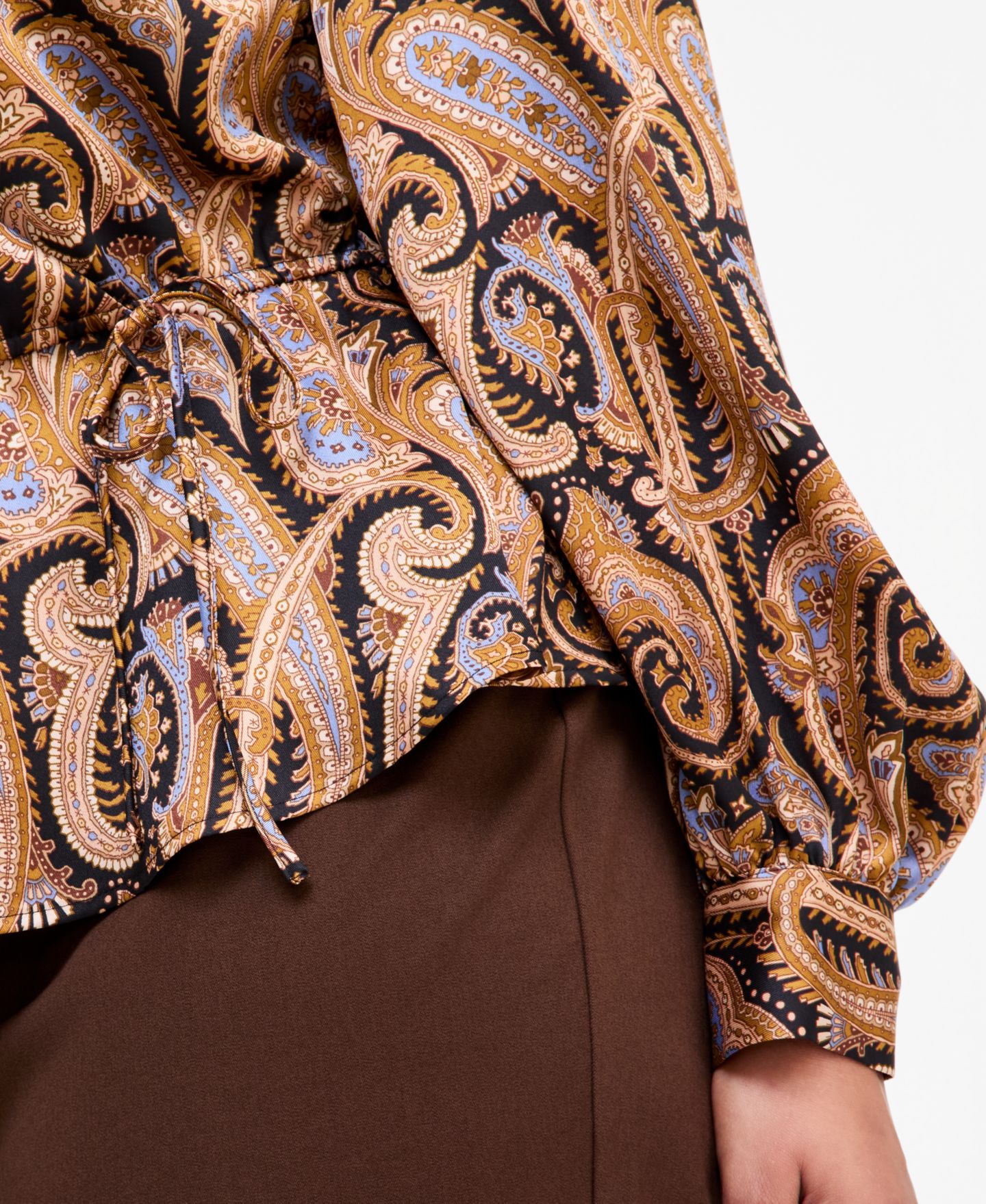 Женская блузка I.N.C. International Concepts Plus Size Printed Peplum Blouse, цвет: Heln Paisley Geo — фото 3