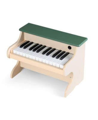 25 Keys Wooden Digital Piano Keyboard and Music Stand, 2-Piece Set, Ages 3+