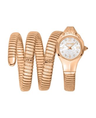 Women's Reptilia Quartz IP Stainless Steel Bracelet Watch