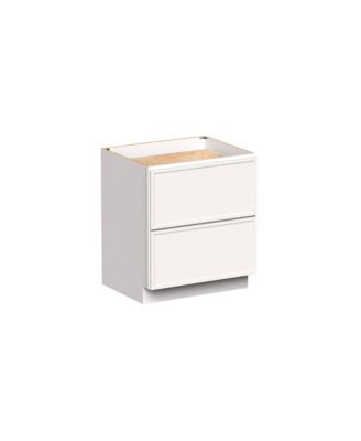 30" W Double Drawers Base Cabinets, Ready to Assemble Kitchen Cabinet with Solid Wood Frame, Soft-Close Slides and Hinges