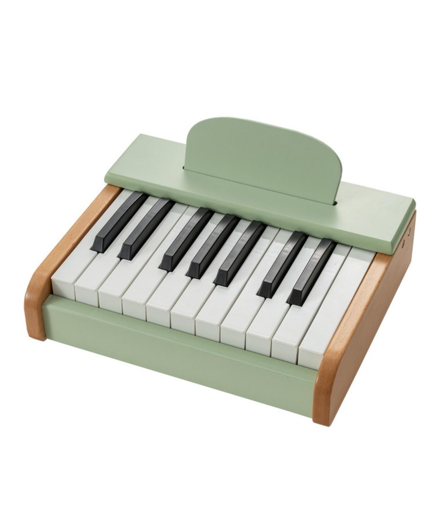 Детская игрушка HONGGE 18-Key Wooden Battery-Operated Piano, Ages 3+, цвет: Тёмно-зелёный — фото 10