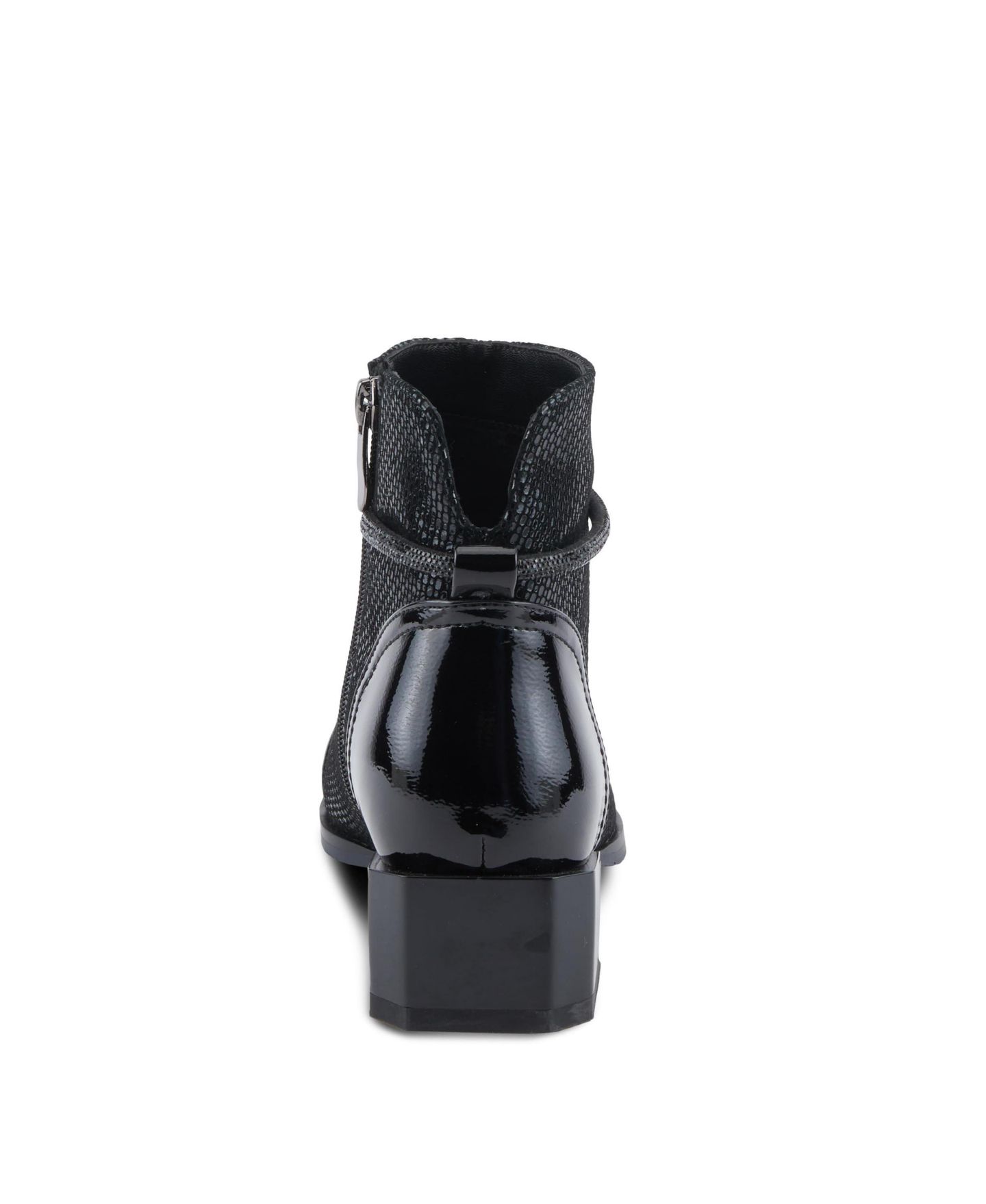 Женские ботинки Azura Shelbi Booties with Buckle Closure Detail, цвет: Чёрный лаковый — фото 8