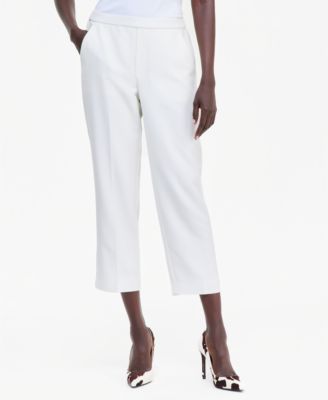 Women's Pull-On Cropped Elastic-Waist Pants