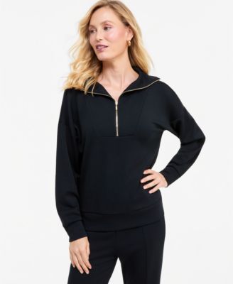 Women's Quarter Zip Long-Sleeve Tunic